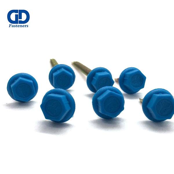Manufactur standard Self Drilling Screws With Washer - RAL self drilling screw ,bluenylon head – DD Fasteners