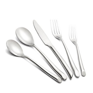 Manufacturer Sales Stainless Steel Silverware Set with Wavy Handle