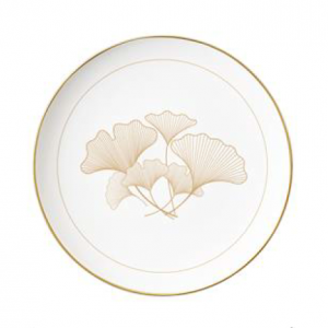 Hot sale gold rimmed bone china charger plate dinnerware set