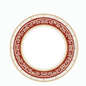 Sistema de placa de porcelana de porcelana china de hueso de cerámica para fiesta de hotel de boda de nuevo estilo