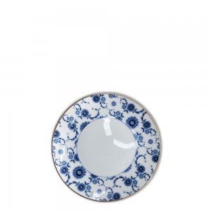 Blue petal pattern bone china porcelain plate set para sa wedding hotel party