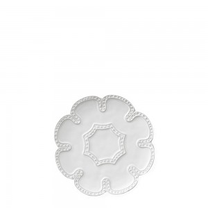 Релефни дантелени чинии от бял костен порцелан Порцеланови керамични комплект чинии за вечеря