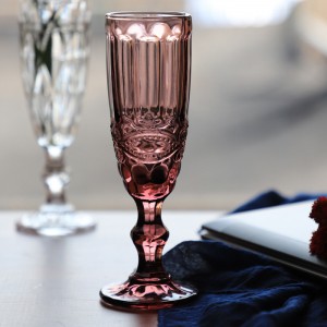 Colored champagne goblet drinking wine glasses cup for wedding party hotel