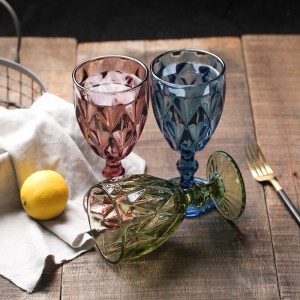 Диамантено оцветена кристална чаша за чаша за чаша за сватбено тържество
