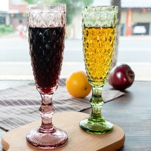 ຂາຍຮ້ອນເພັດ champagne glassware ສີເຫລົ້າທີ່ເຮັດຈາກຈອກແກ້ວ