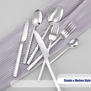 Mirror Polish Restaurant Wedding Flatware Stainless Steel Silverware Set