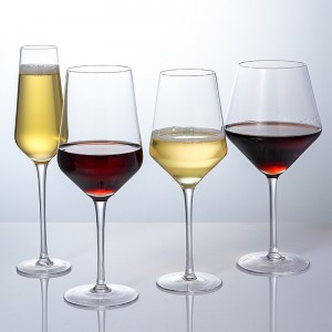 Hot sale clear wine glass cup champagne glass goblet for wedding hotel party