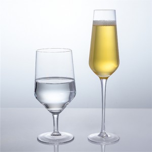 Hot sale bening gelas anggur cangkir sampanye kaca piala untuk pesta hotel pernikahan