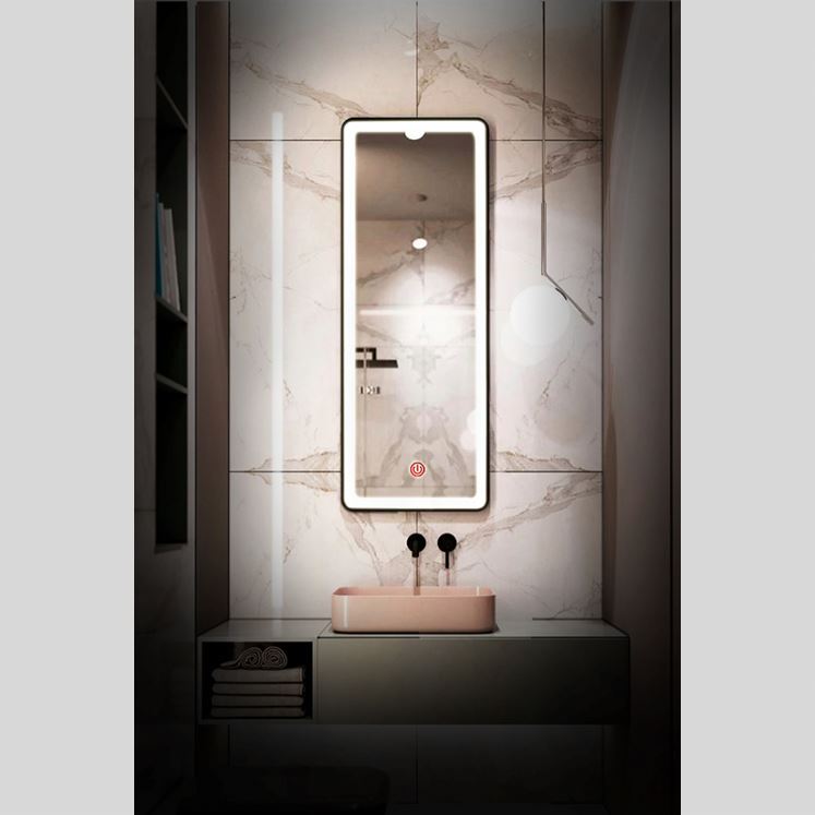 DEBIEN Cheap with  with shelf light cabinet for bathroom sliding cabinets modern border bathroom mirror