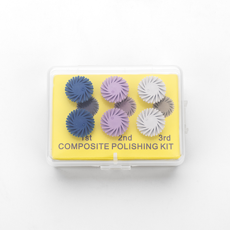 Produtos populares Dental RA Kit de polimento composto diamante espiral roda disco flex escova burs