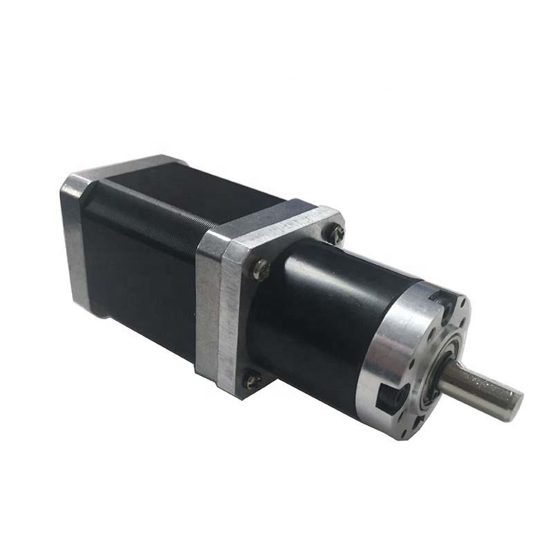 wholesale 24v Motor With Gearhead –  High performance 2 phase hybrid 4 leads 1.8 degree 42mm nema 17 stepper motor with high torque 36mm planetary gearbox – Bobet