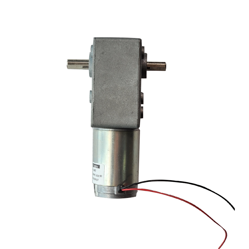 12V 24V DC worm gear motor with 50 reduction ratio for industrial  automation and intelligent device factory and manufacturers