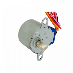 Gear PM stepper motor with hybrid structure for electric door-lock