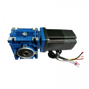 150w brushless dc motor 50rpm 20Nm with 40:1 worm gear reducer gearbox