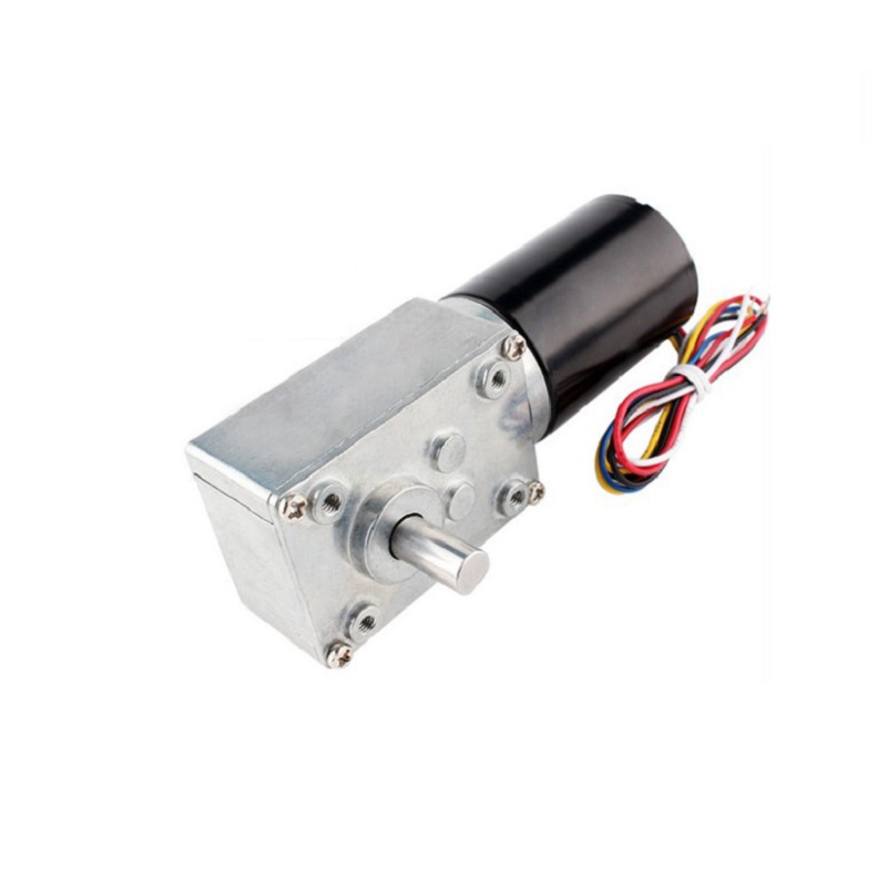 12v Dc Lift Motor Manufacturer –  W28EC3650 brushless dc motor with self lock worm gear for automatic curtain – Bobet