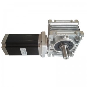 0.5 Rpm Dc Gear Motor Supplier –  Reducer stepping engine 5:1 nema 23 NMRV metal worm geared stepper motor – Bobet