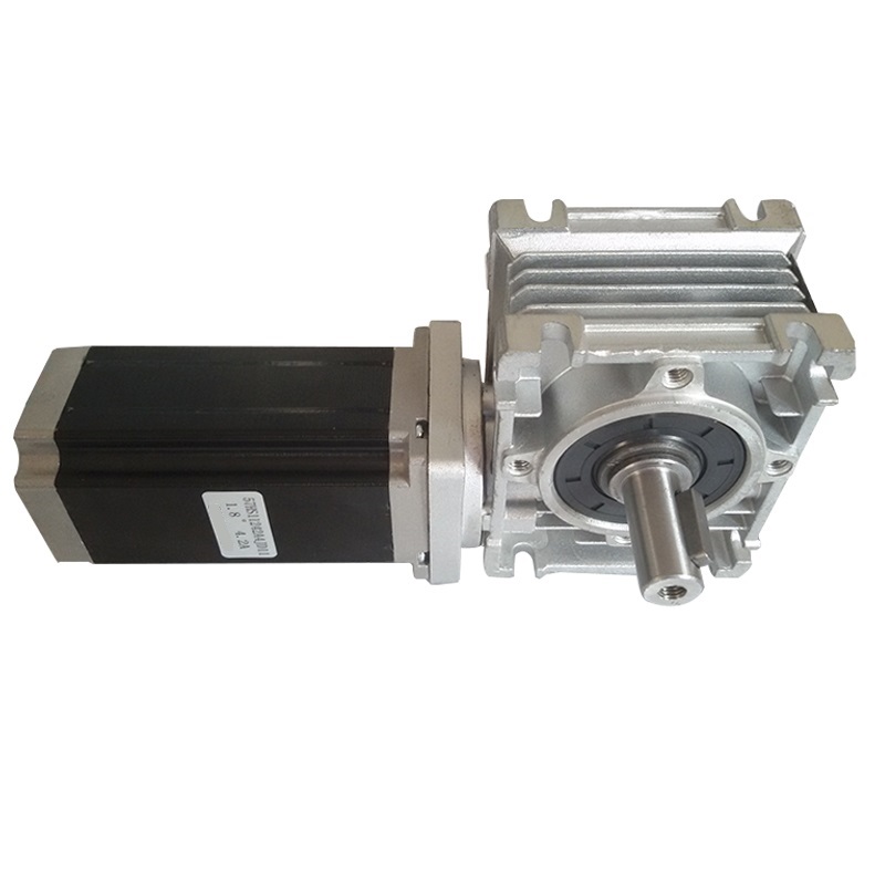 China Cheap price Gear Stepper Motor - Reducer stepping engine 5:1 nema 23 NMRV metal worm geared stepper motor – Bobet