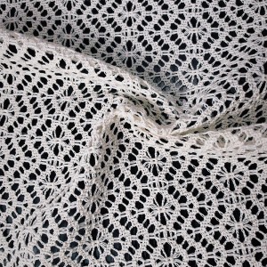 Poly cotton “Chemical Embroidery” looking LACE FOR LADY’S WEAR