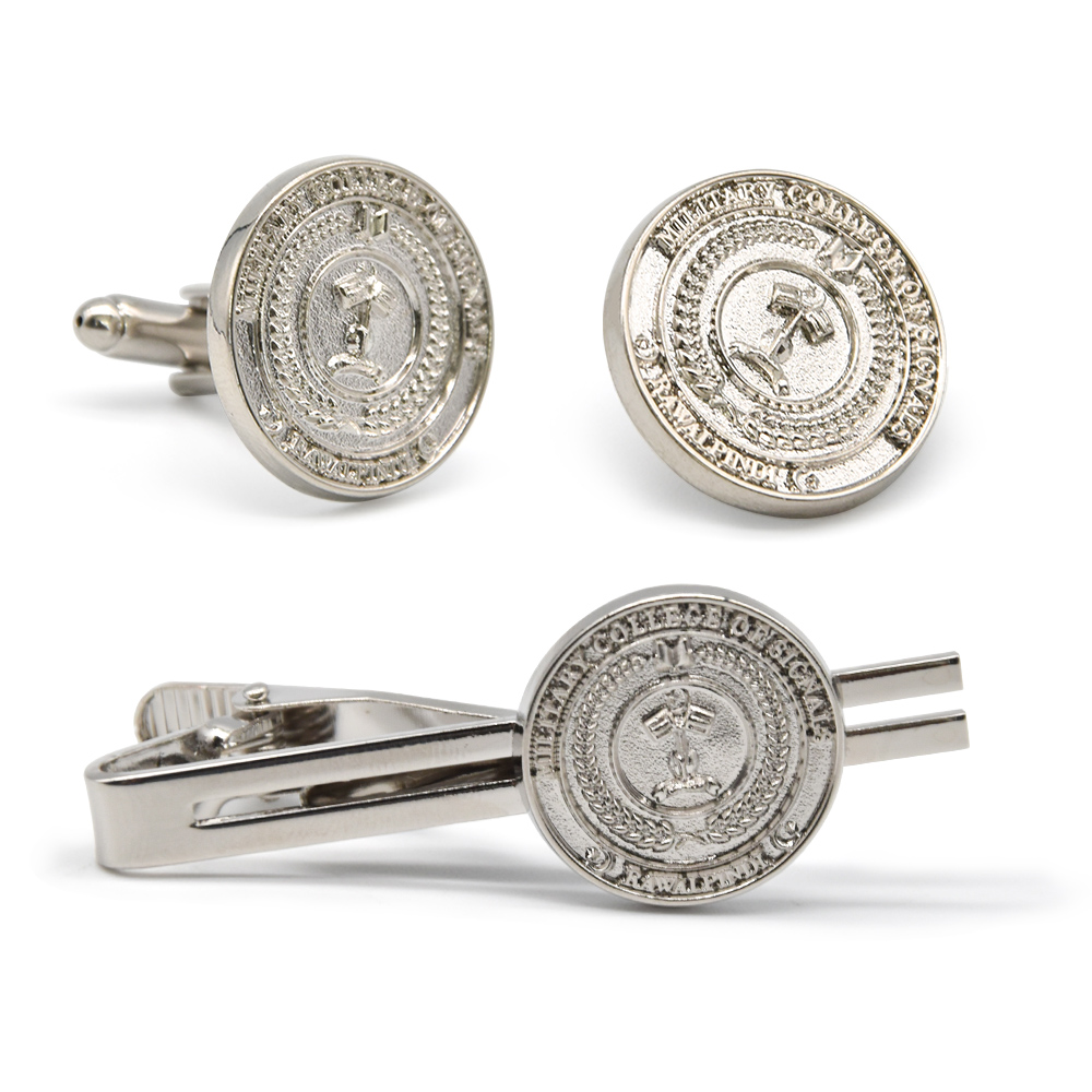 Free sample for metal handle - Personalized Polished Rounded Sliver Cuff links – Deer Gift