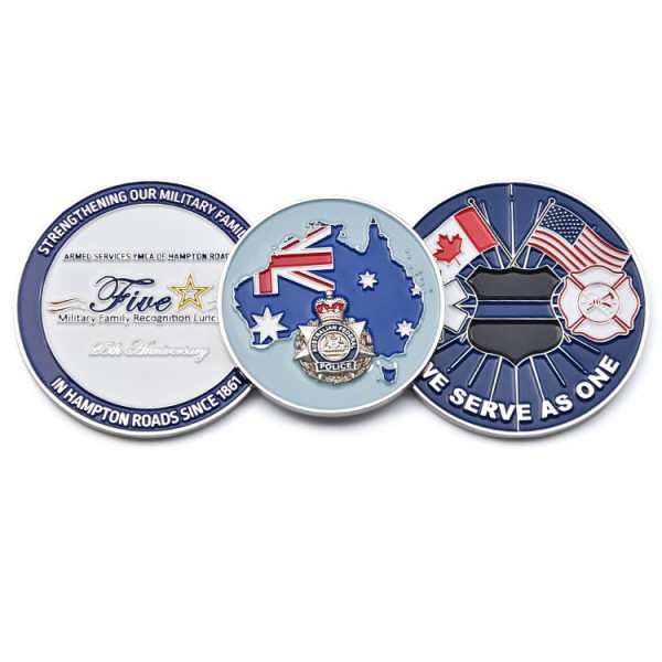 Collection Coin Manufacturer Wholesale Custom 2D Metal Enamel Coin