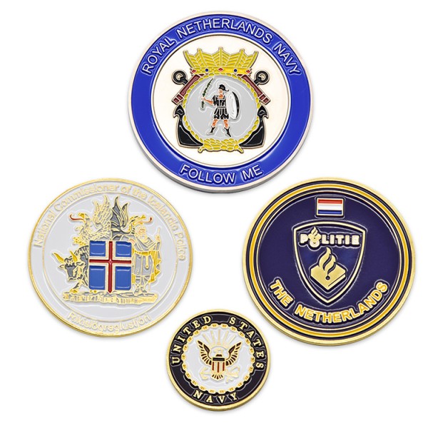 Wholesale Custom Commemorate Metal Gold Plated Challenge Souvenir Coin
