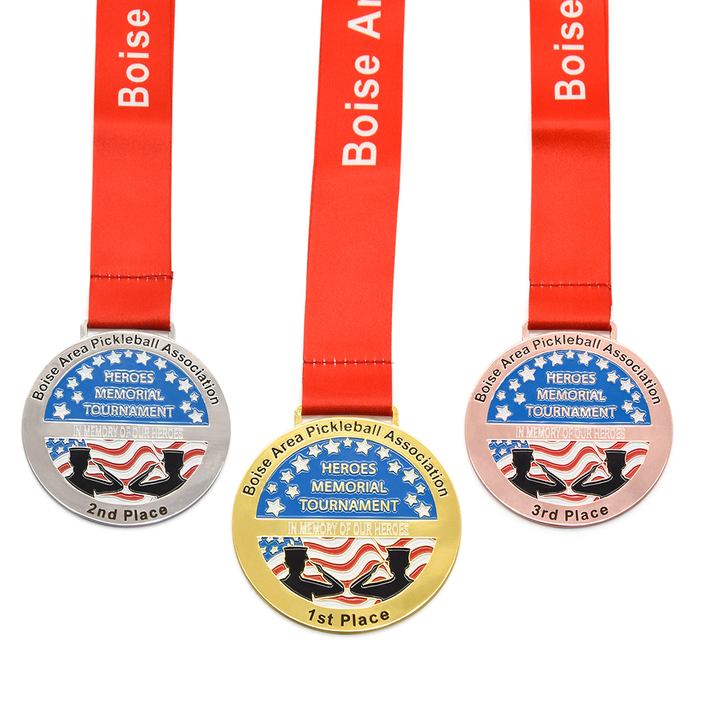 Hot sale Olympic Medals - Custom Metal 1st 2nd 3rd Award Heroes Memorial Tournament Medal Medalion Winner – Deer Gift