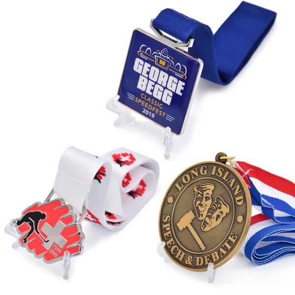 Customized Logo Factory Wholesale Printing Epoxy Sticker Medal Award Honor Medal