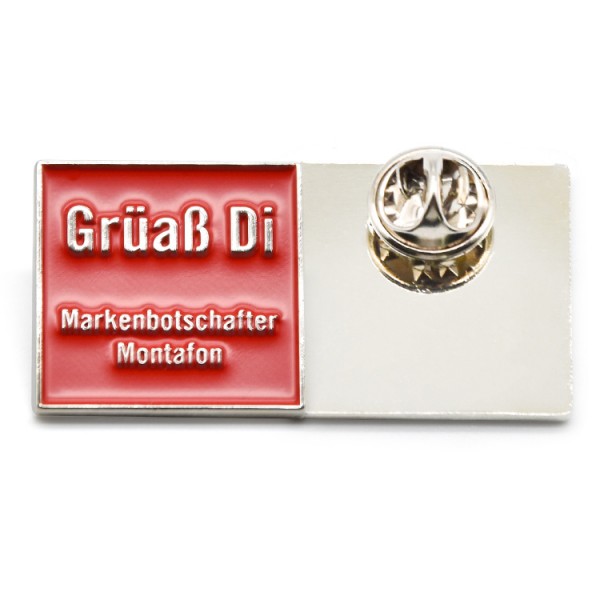 Custom Lapel Pins Custom Logo Metal Award Badge Bar Butterfly Clutch Pin Back For Promotion