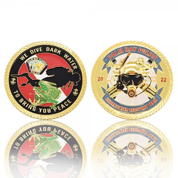 Custom Metal Commemorative Coin Military Challenge 3D Coins
