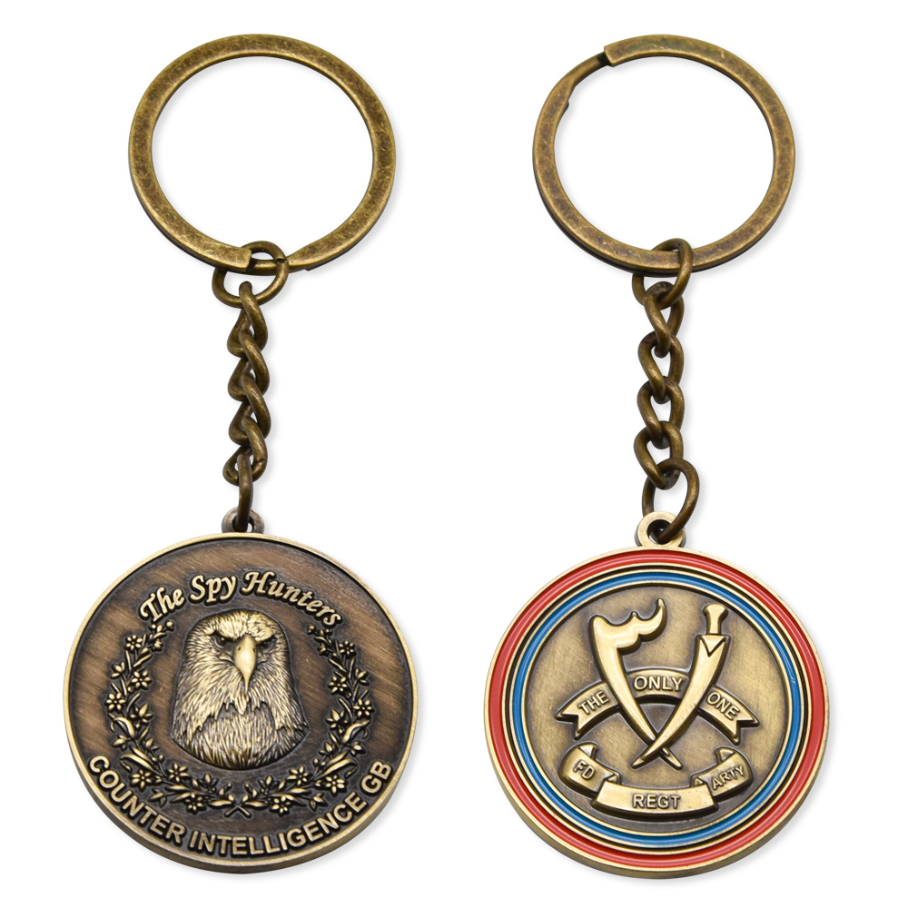 2022 wholesale price Custom Engraved Keychains - Eco-Friendly 3D Keychain  Custom Metal Antique Key Chain – Deer Gift