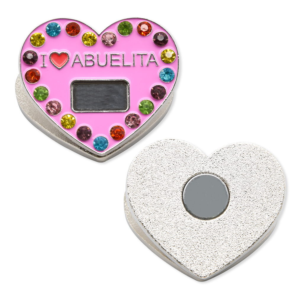 Custom Fridge Magnetic Heart Shape With Color Stones Featured Image