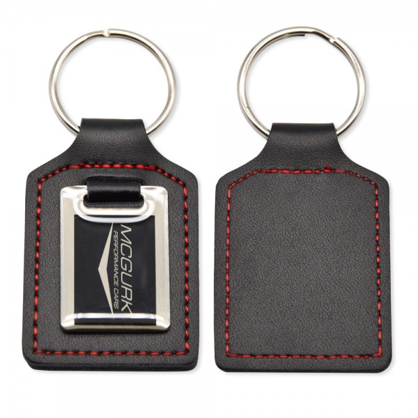 Epoxy Leather Keychain Custom PU Leather Key Chains