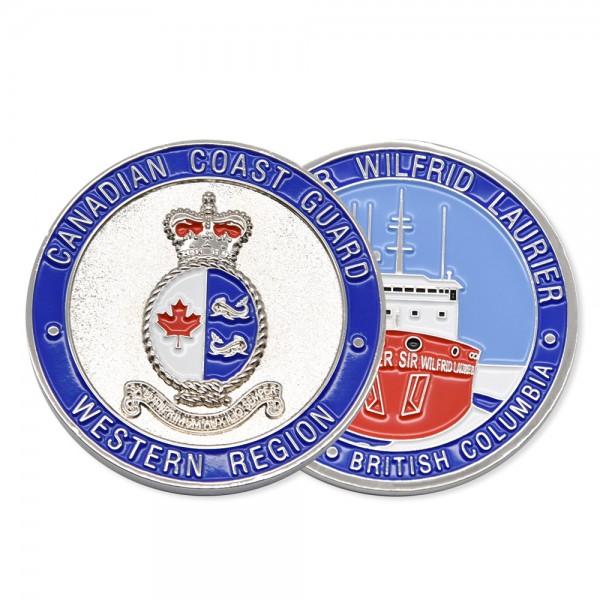 Custom Custom Navy Challenge Coin Enamel Coin Factory