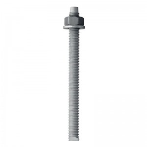 Hdg Chemical Anchor, Galvanized Surface Chemical Anchor Bolt, 4.8/5.8/6.8/8.8/10.9/12.9 Grade, With Nut And Washer, High Quality, More Easier To Work.