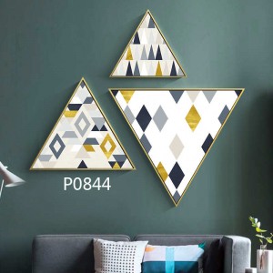 Geometric painting wall triangle wall decor multi-size free combination