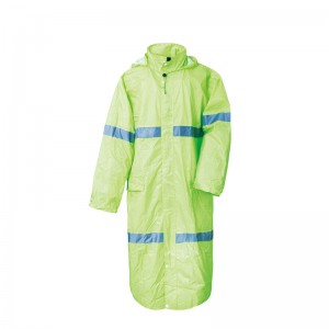 Manufacturer of Army Poncho Raincoat - Multifunctional high visibility long reflective outdoor raincoat – Dellee