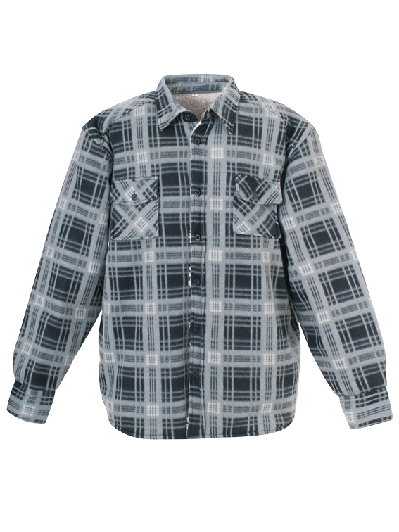 FLANNEL WINTER SHIRT WITH SHERPA LINING