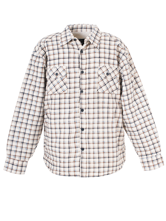 FLANNEL SHIRT WITH SHERPA LINING