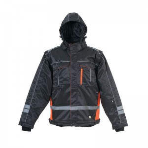 Chinese wholesale Safty Jacket - 2in1 Winter Jacket Windproof and Warm Removable Sleeves – Dellee