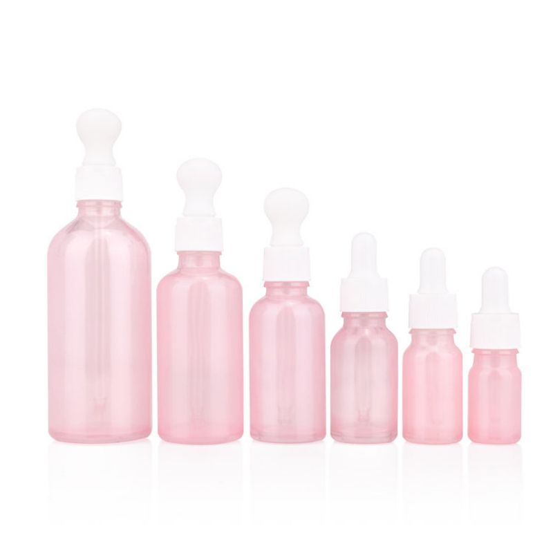 Pink Round Dropper Bottle Essential Oil Perfume Dropper Bottle