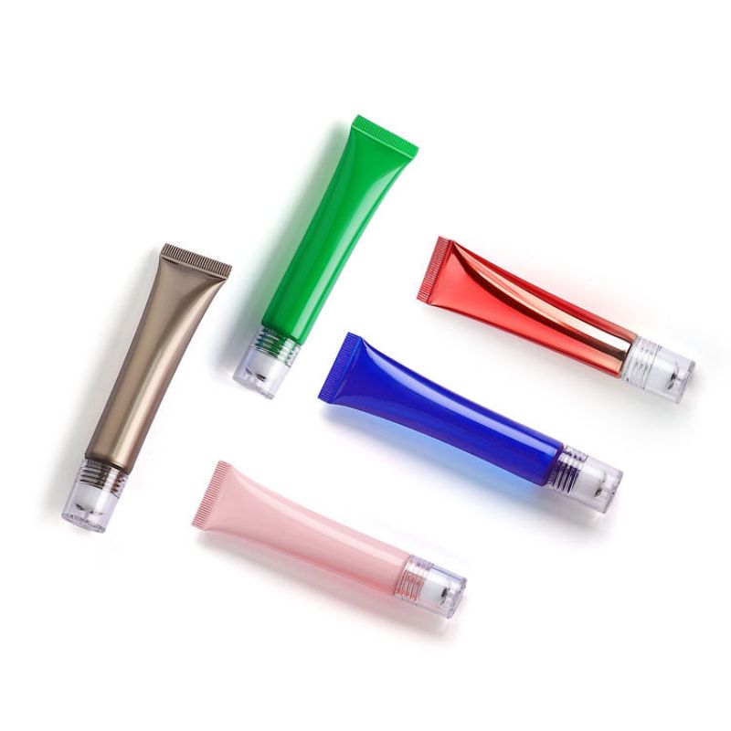 Plastic Roll On Eye Cream Tube With Stainless Steel Ball