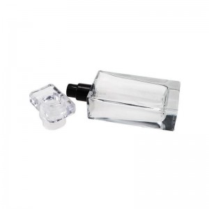 OEM Perfume Atomizer Manufacturer - Clear Glass Empty Square Spray Perfume Bottles – DELLTY