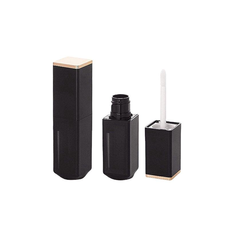 Factory wholesale customized black square lip gloss tube