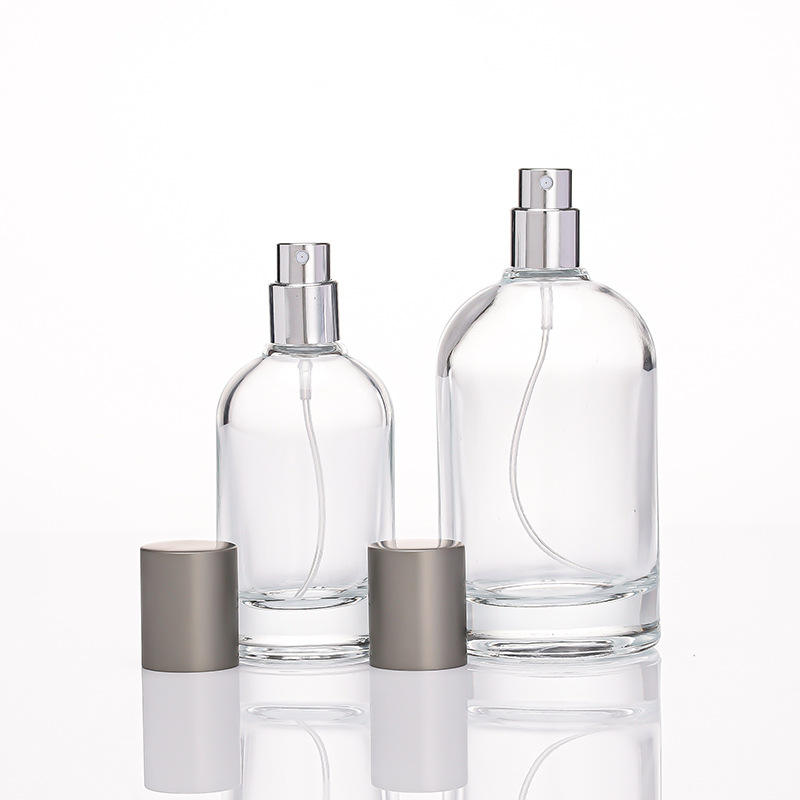 Custom Color Vintage Round Glass Parfum Spray Bottles Perfume Bottles