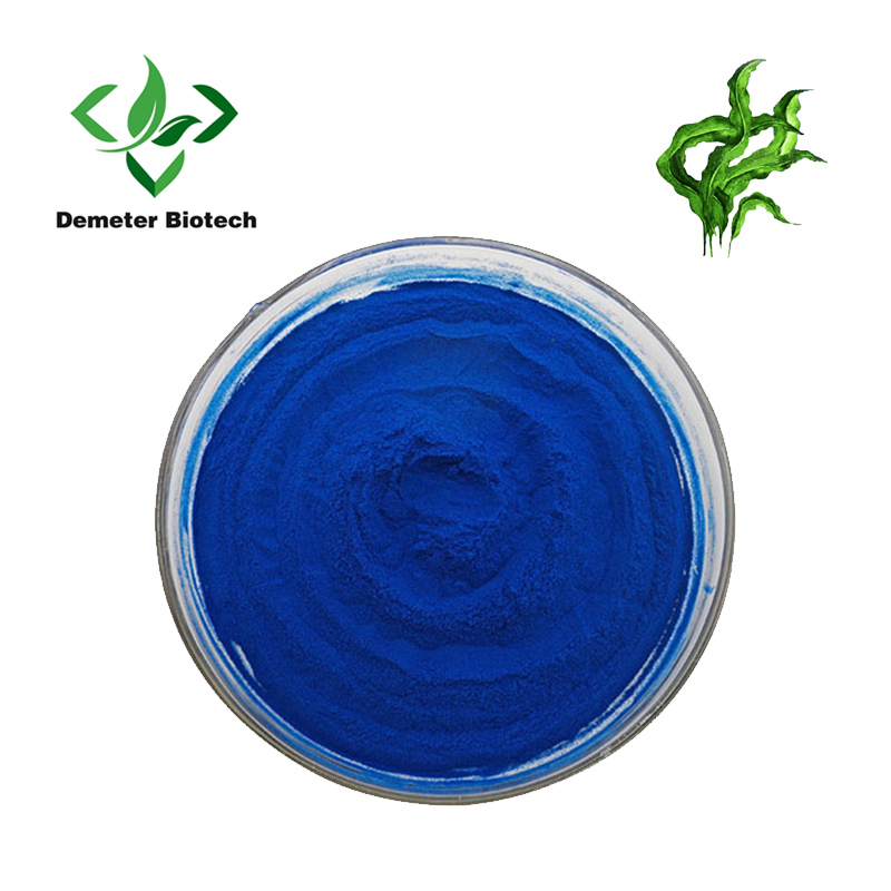Natuerlik pigment E6 E18 E25 E40 Blauwe Spirulina Extract Phycocyanin Poeder