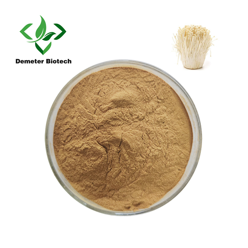 Food Giredhi Organic Flammulina Velutipes Extract Powder Polysaccharides Powder 10% -50%