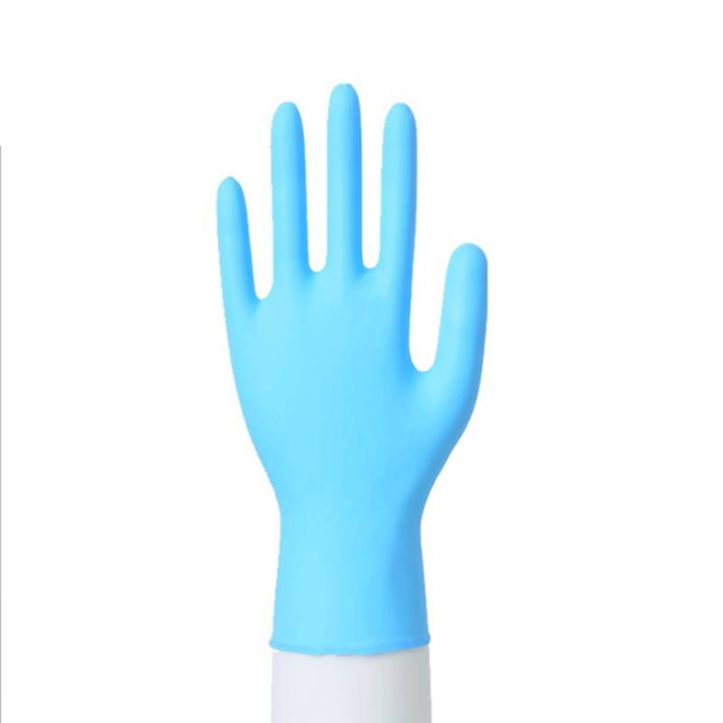 Wholesale Blue Powder Free Non-Medical Nitrile Gloves With High Quality Disposable NItrile gloves Featured Image