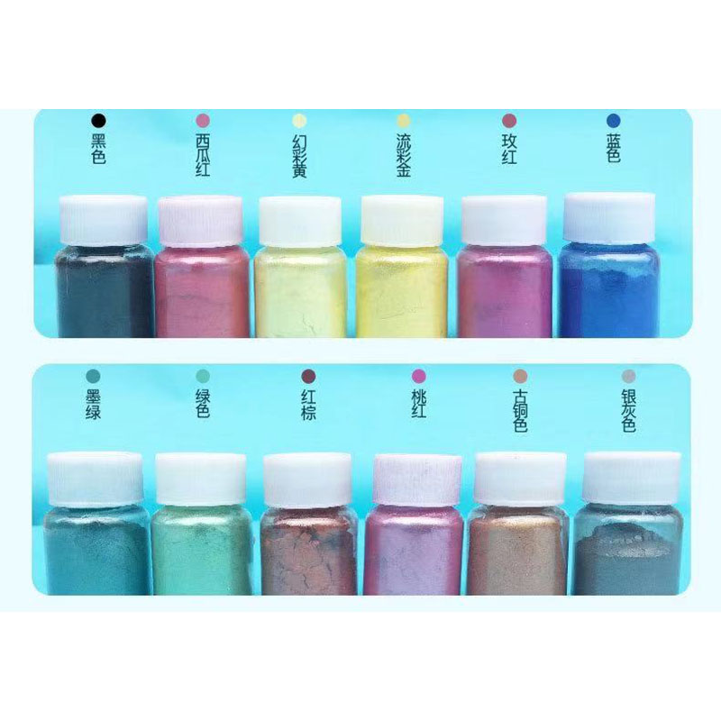 Wholesale 50 colors cosmetic grade Mica Powder Set lipgross pearl pigment  for lipgross eye shadow nail polish resin paint craft slime soap Suppliers  -Yayang