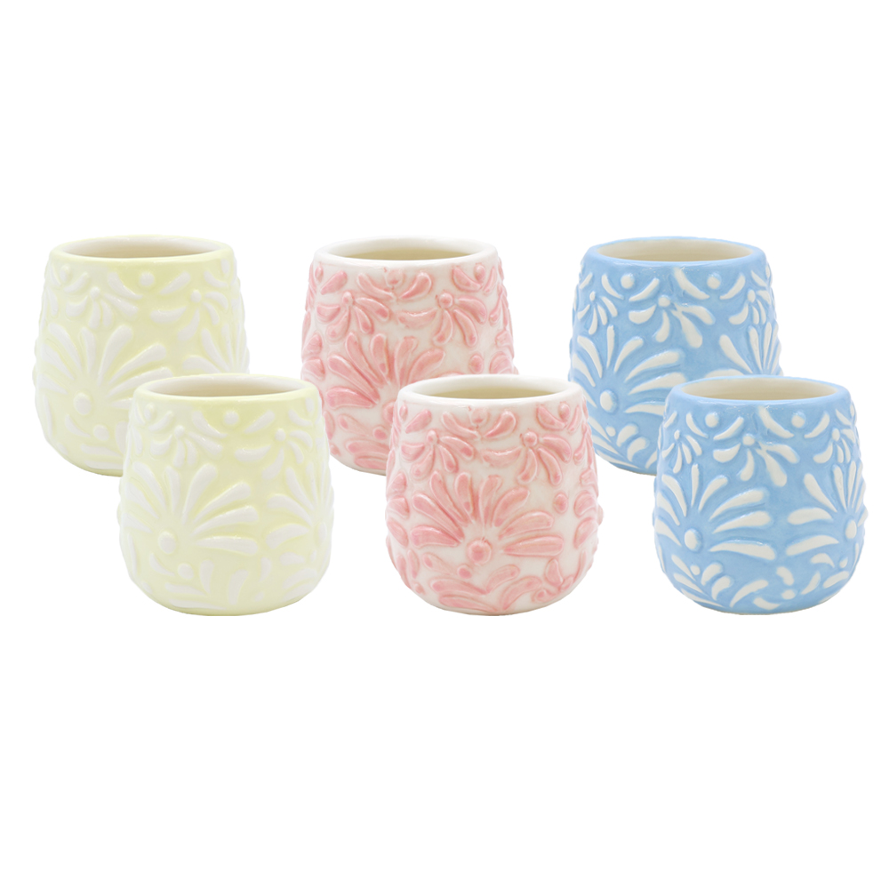 Ceramic Tequila Mexican Shot Glasses