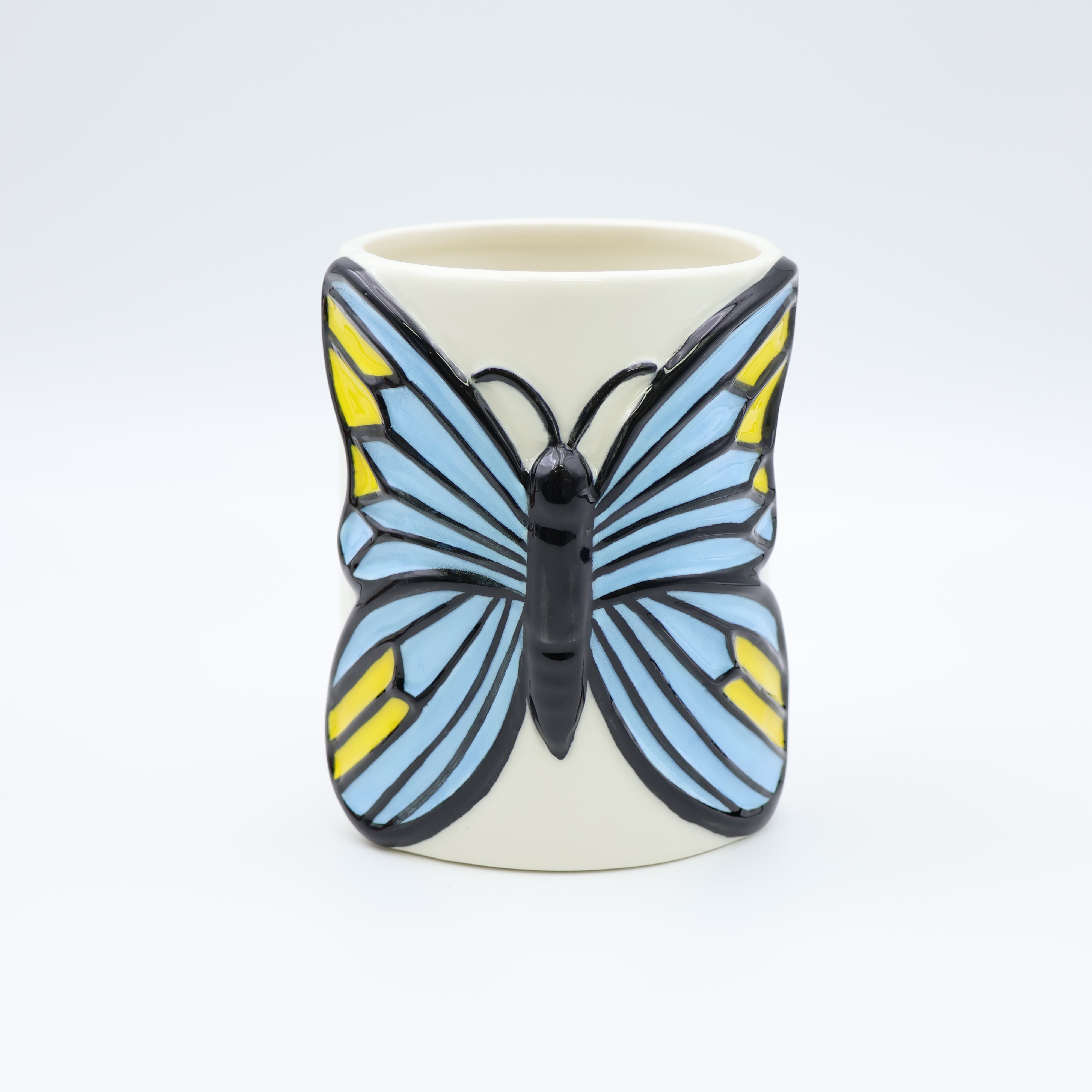 Ceramic Butterfly Mug Igikombe